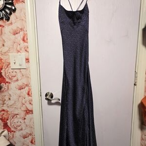 GAP Dark Blue Maxi Dress with Thin Straps